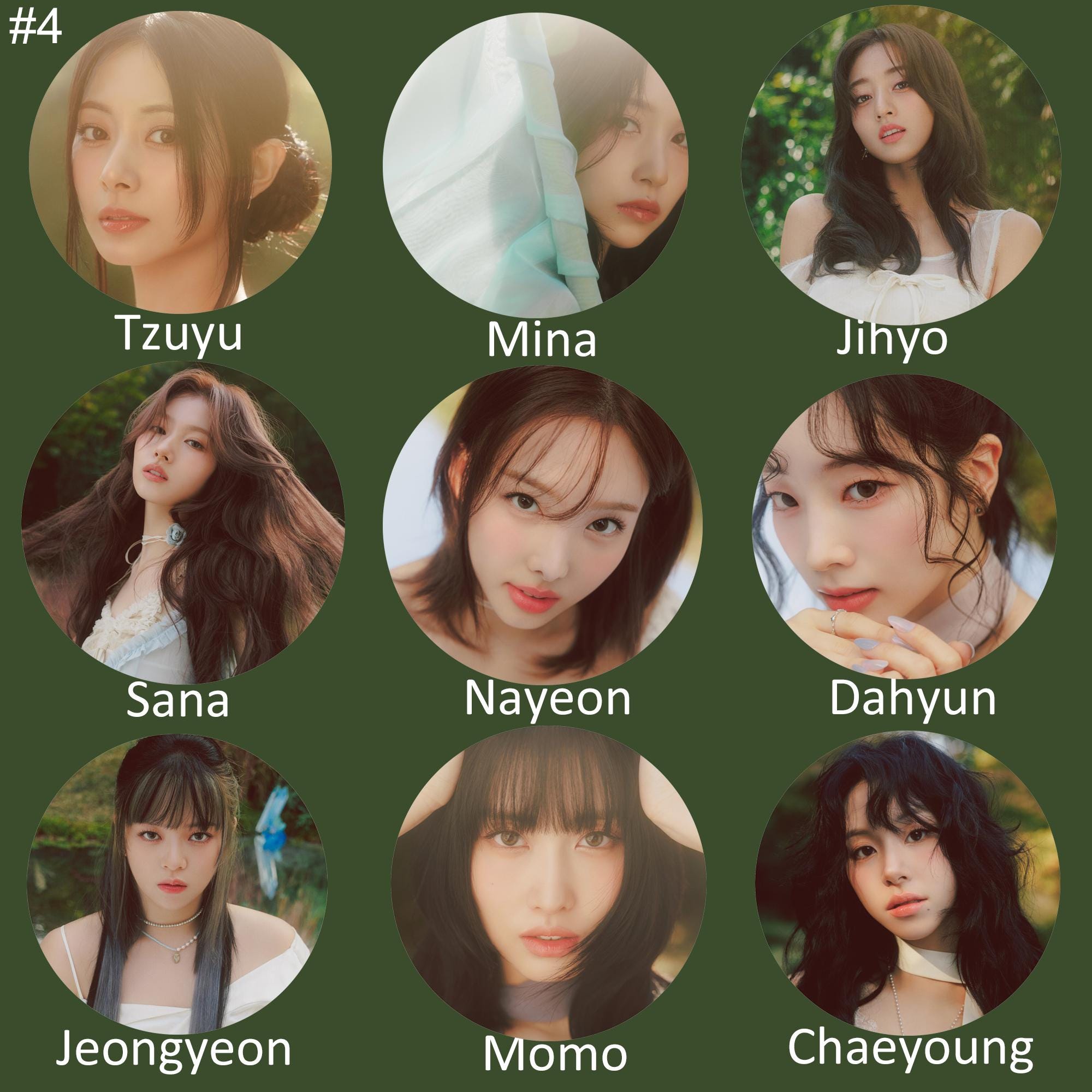 Twice "With YOU-th" / "I Got You" Pinback Buttons / Kpop Buttons / Kpop Bias Pin
