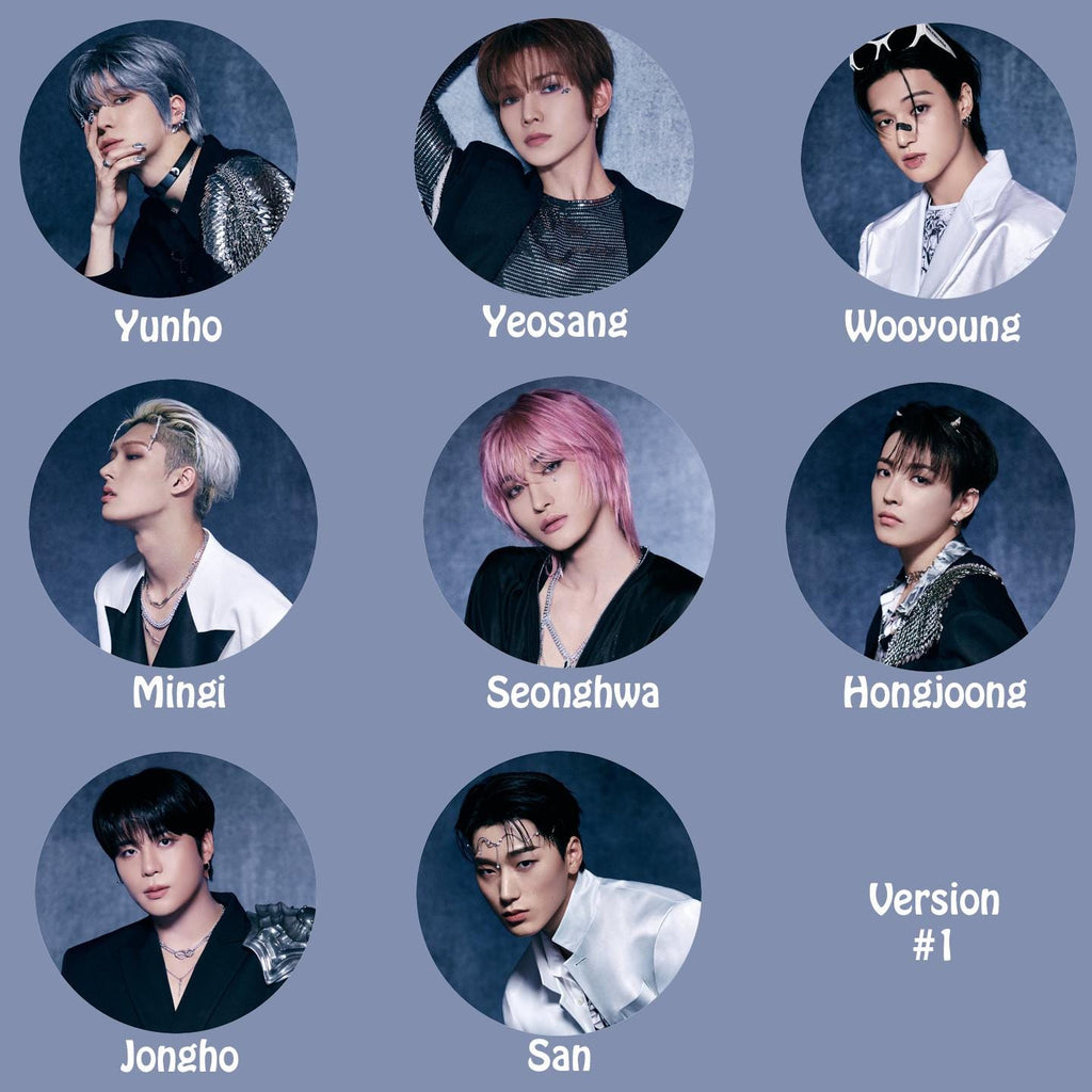 Ateez "GOLDEN HOUR : Part.2" Pinback Buttons / Kpop Buttons / Kpop Bias Pin