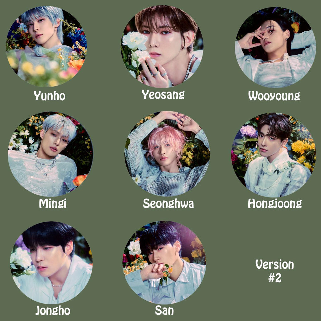 Ateez "GOLDEN HOUR : Part.2" Magnets / Kpop Magnets / Kpop Merch