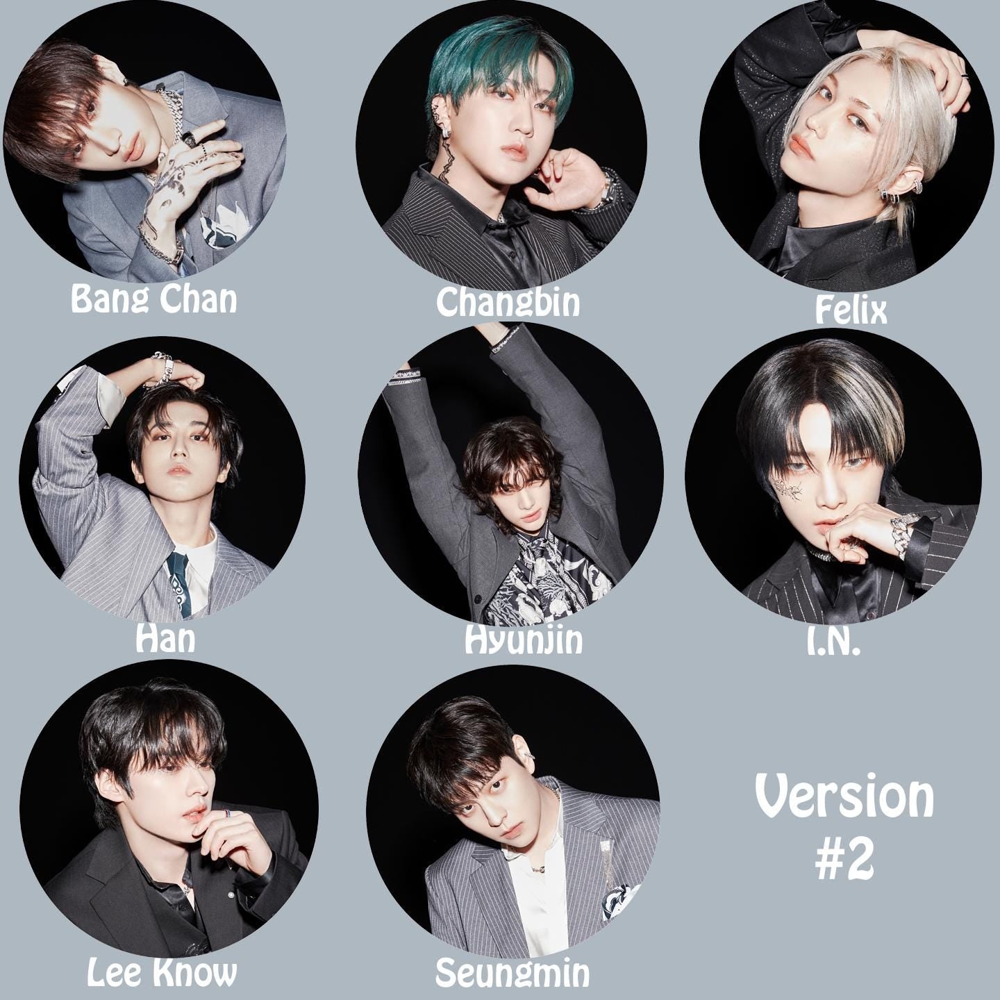 Stray Kids "合 (HOP)" Member Keychain / Kpop Merch