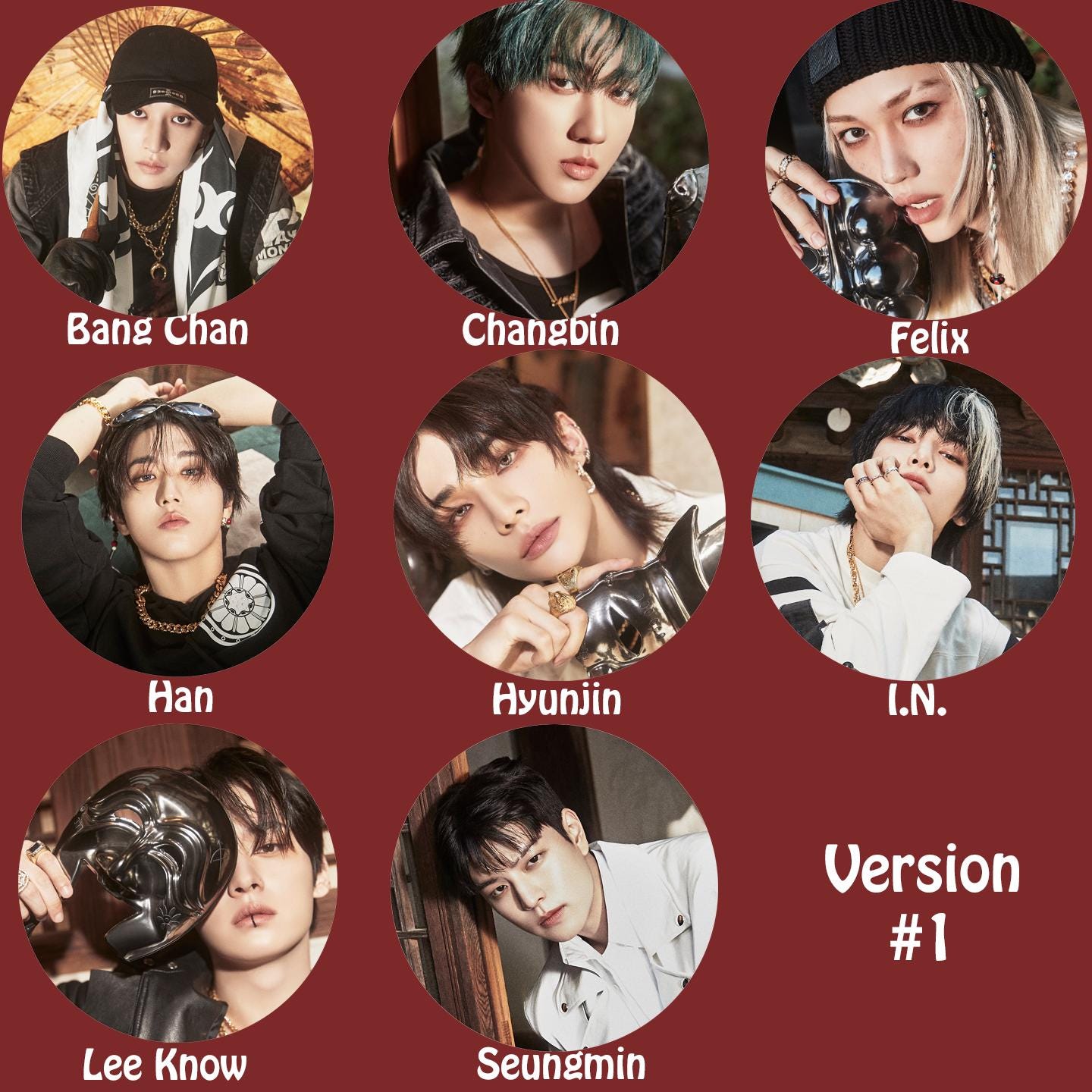 Stray Kids "合 (HOP)" Member Keychain / Kpop Merch