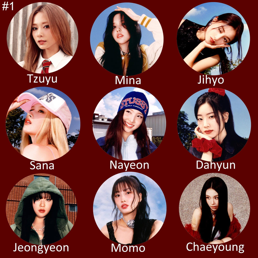 Twice "Strategy" Pinback Buttons / Kpop Buttons / Kpop Bias Pin