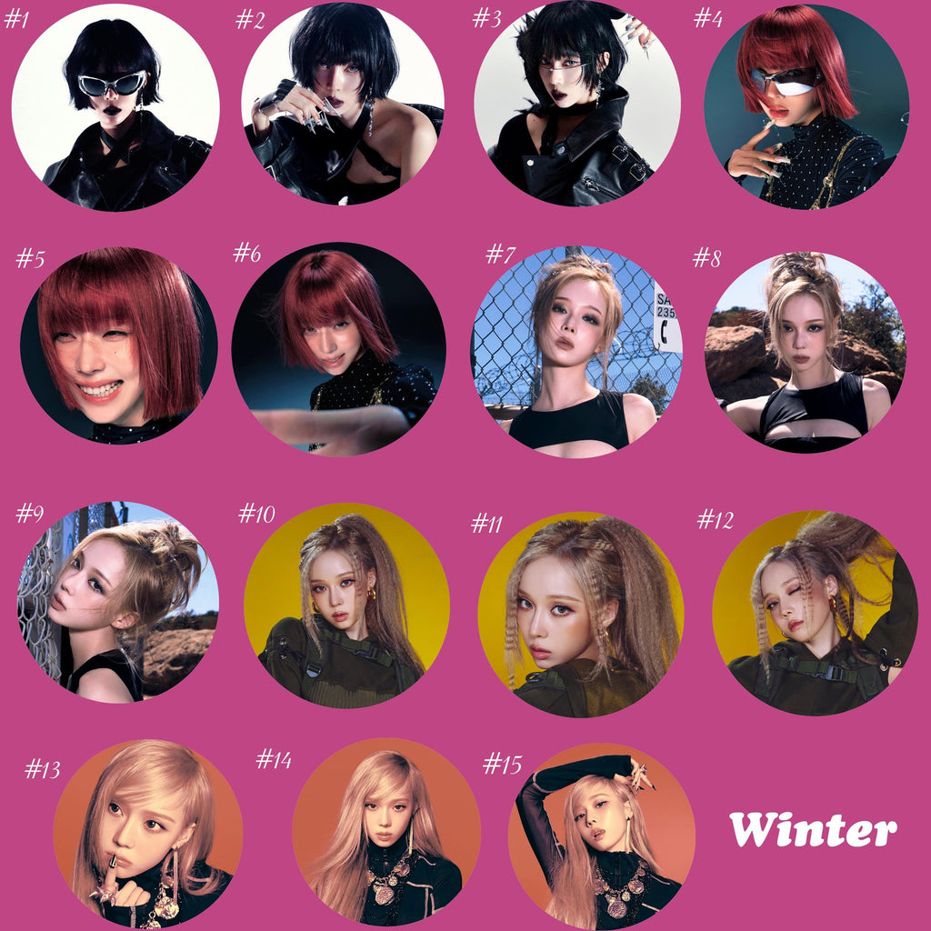 aespa "WHIPLASH" Pinback Buttons / Kpop Buttons / Kpop Bias Pin