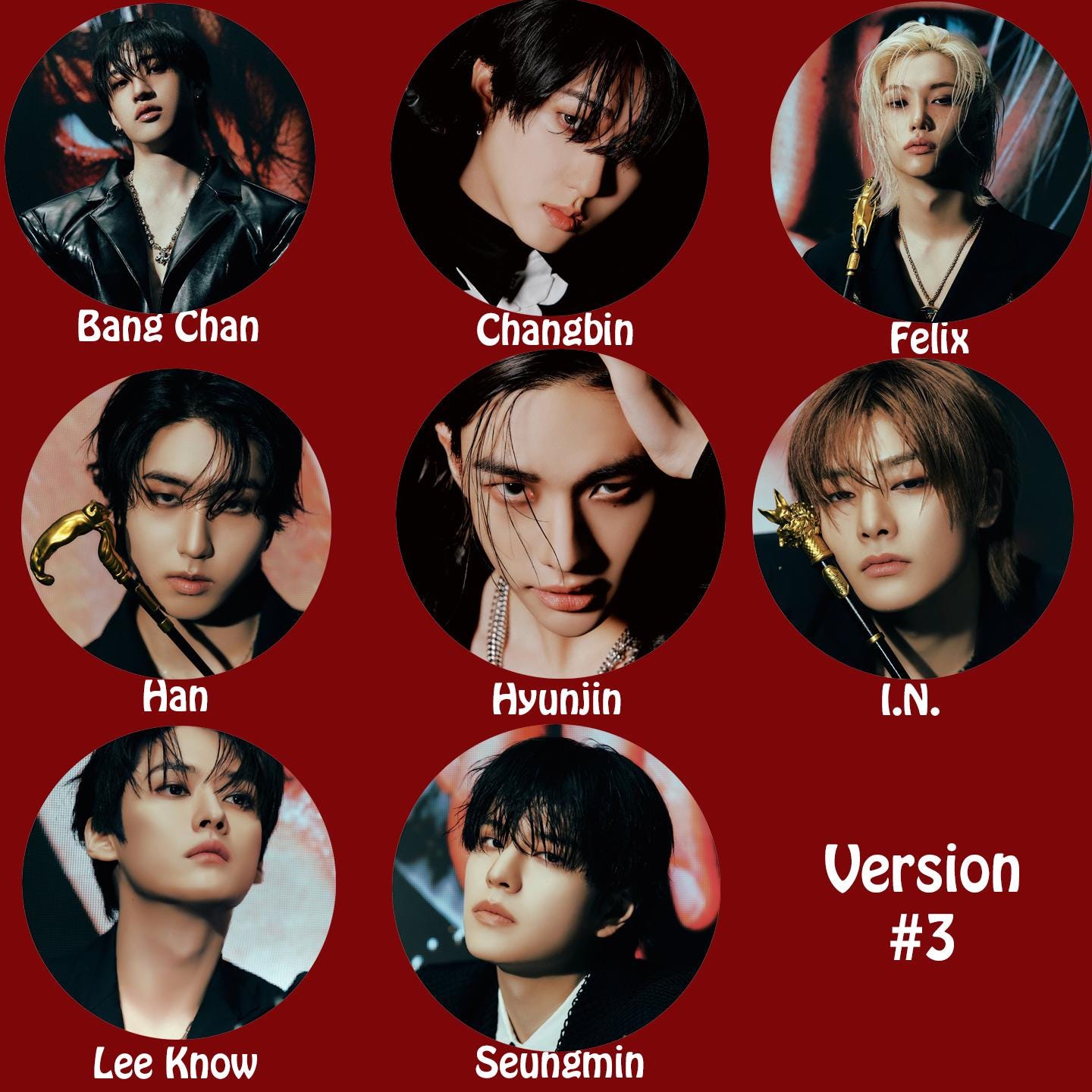 Stray Kids "ATE" Non-Transparent Fan / Picket / Image Picket / Kpop Bias Picket / Kpop Bias Flag / Kpop Name Sign
