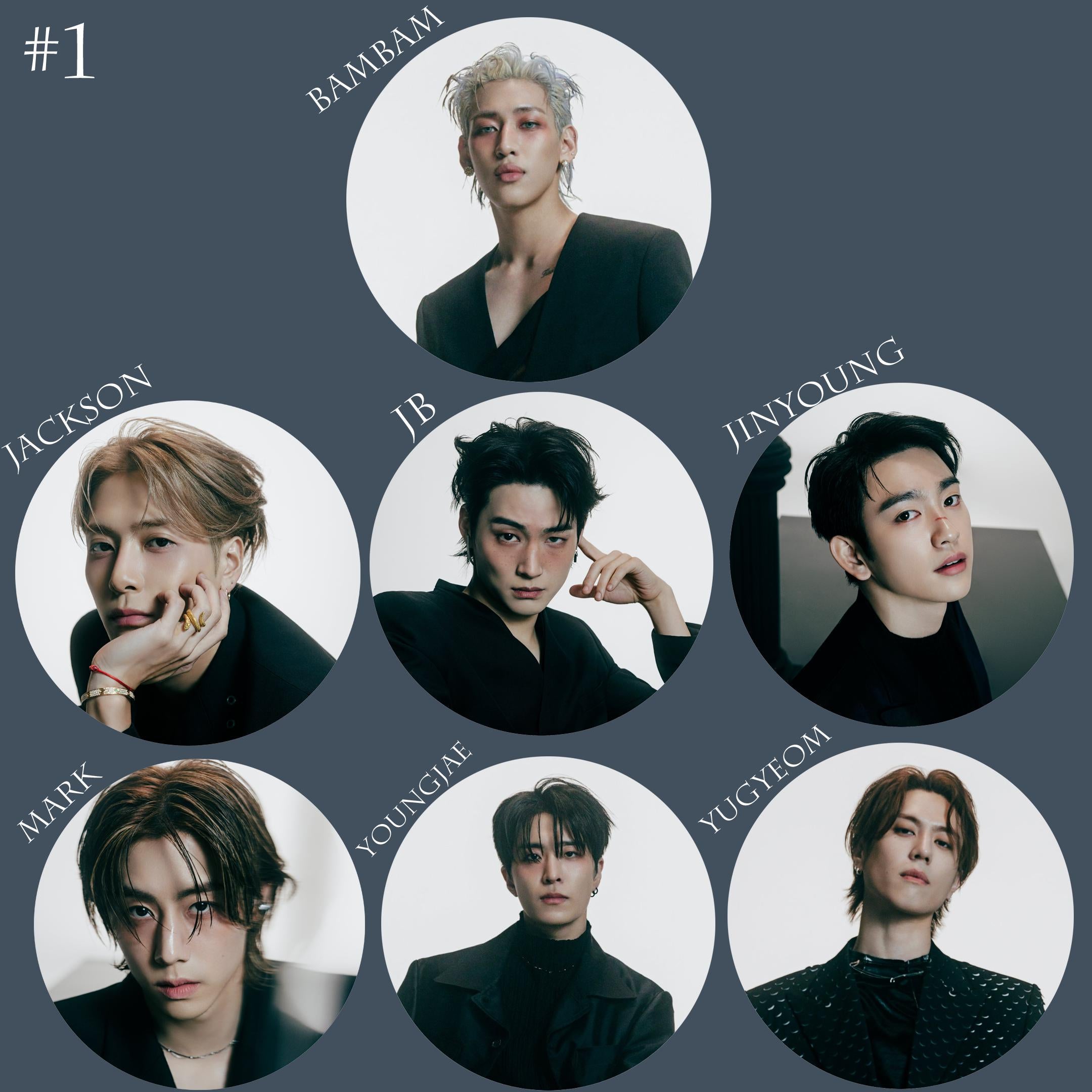 GOT7 "Winter Heptagon" Member Keychain / Kpop Bias Keychain / Kpop Merch