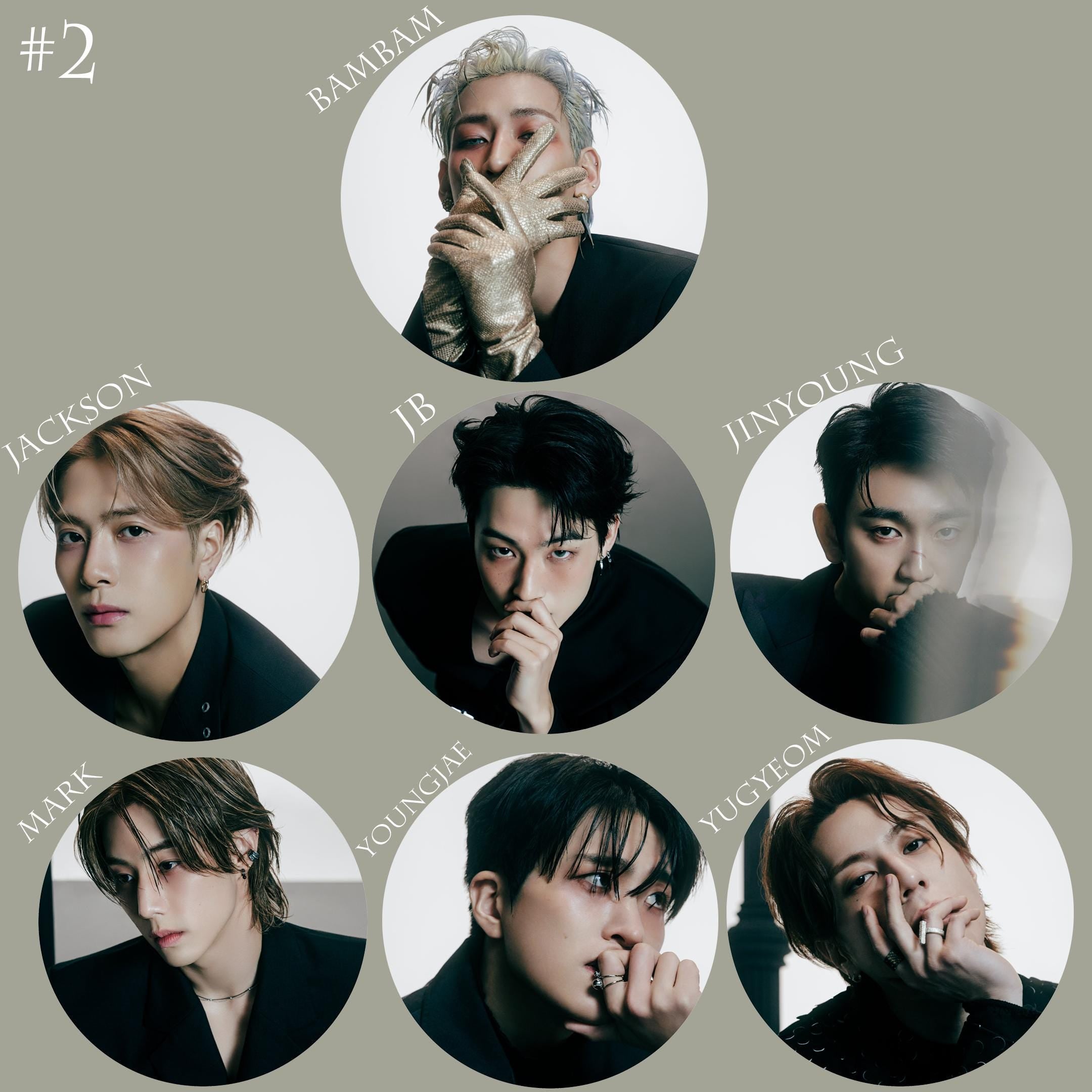 GOT7 "Winter Heptagon" Member Keychain / Kpop Bias Keychain / Kpop Merch