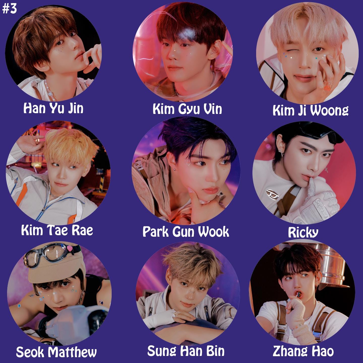 ZEROBASEONE "Cinema Paradise" Pinback Buttons ZB1 / Kpop Buttons / Kpop Bias Pin