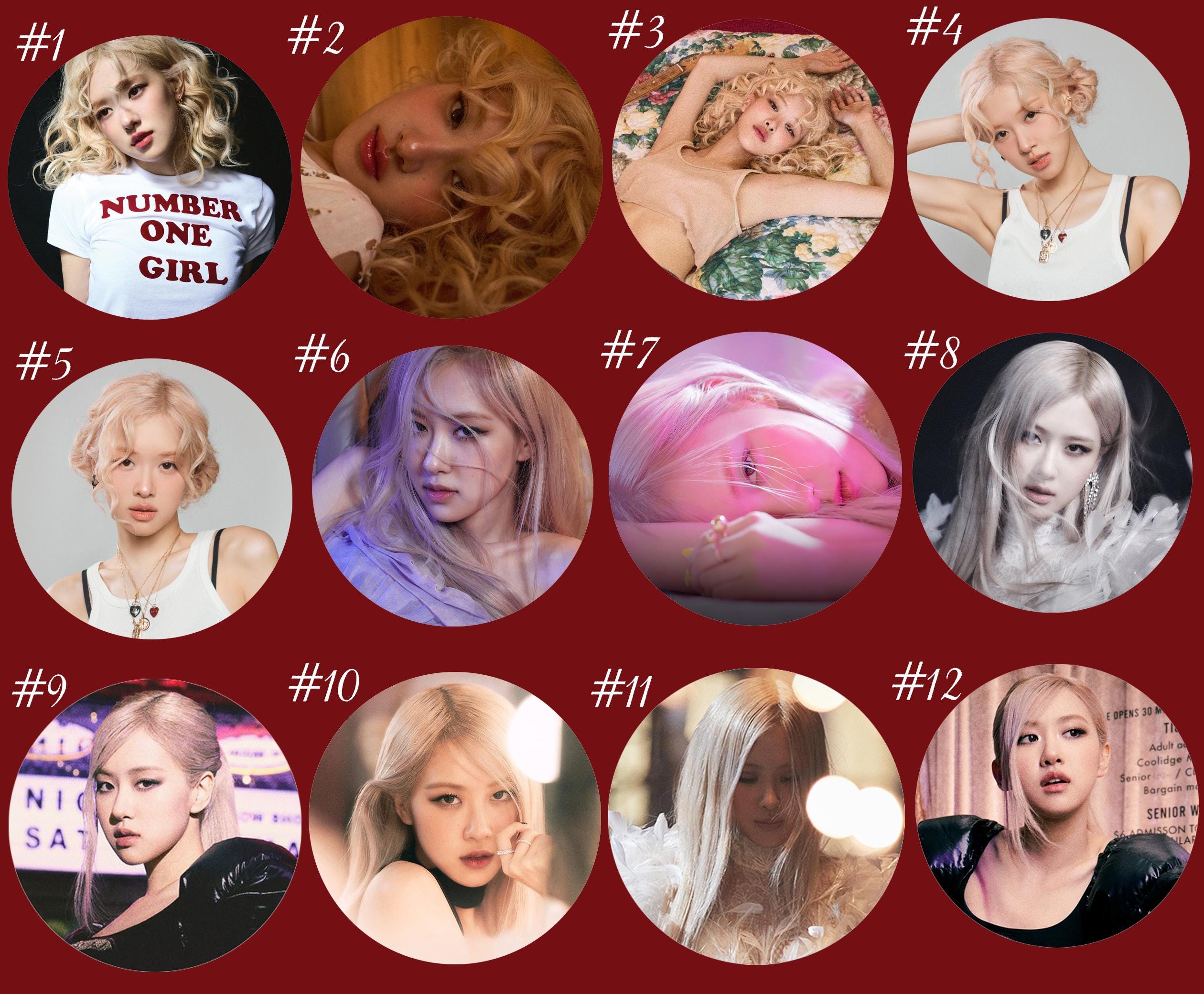 Rosé "rosie" / "Number One Girl" / "APT" / "R" Pinback Buttons / Kpop Buttons / Kpop Bias Pin