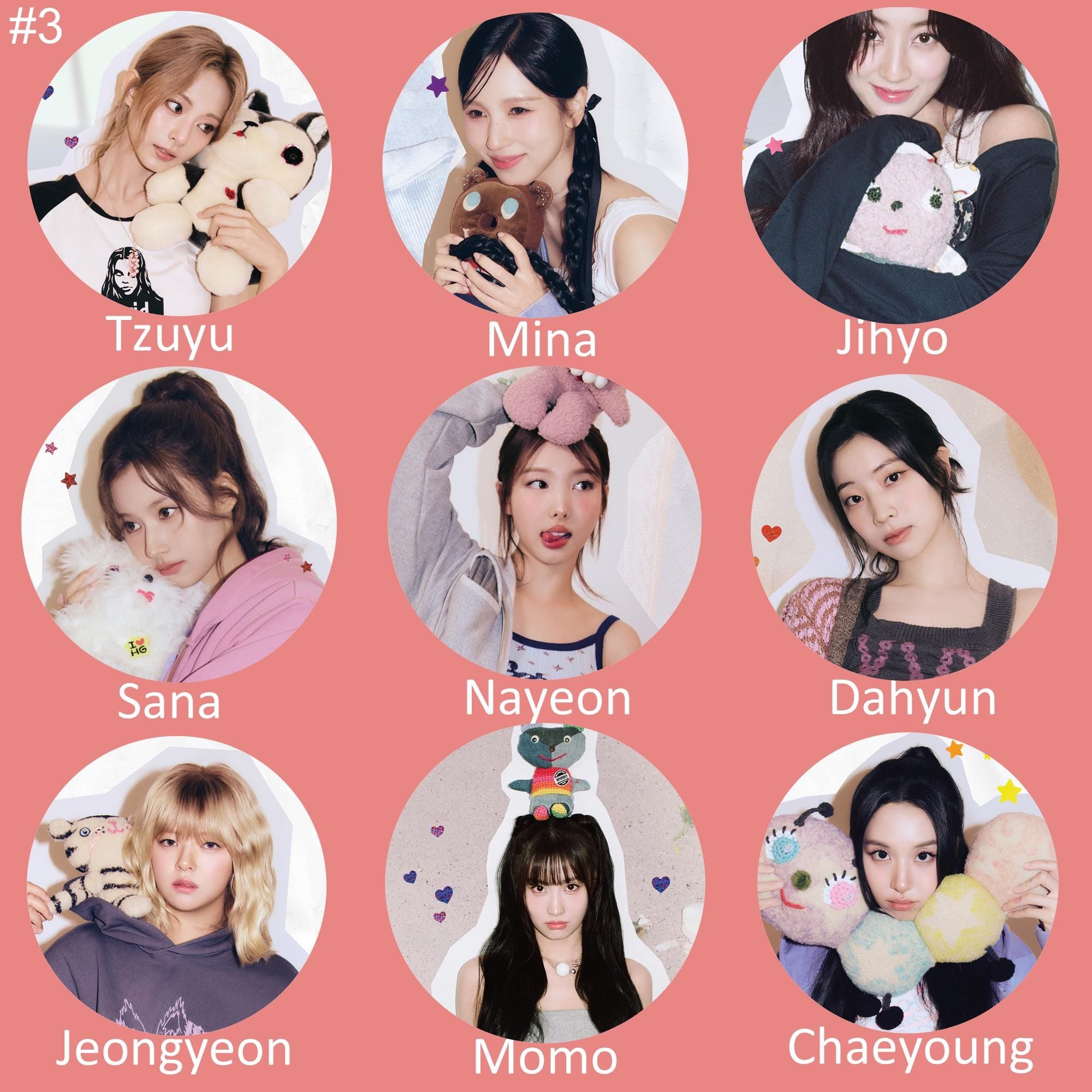 Twice "Strategy" Non-Transparent Fan / Picket / Image Picket / Kpop Bias Picket / Kpop Bias Flag / Kpop Name Sign