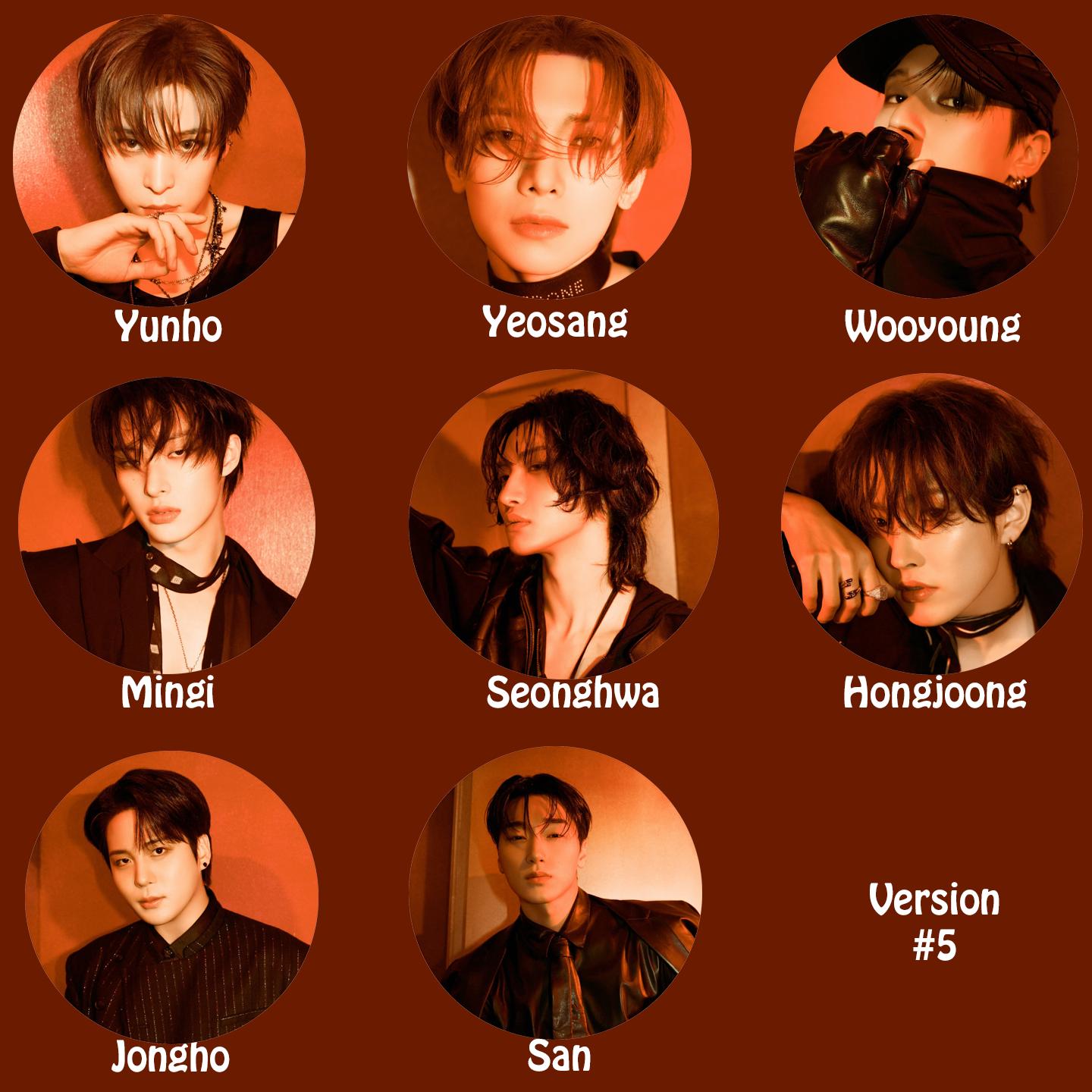 Ateez "GOLDEN HOUR : Part.3" Pinback Buttons / Kpop Buttons / Kpop Bias Pin