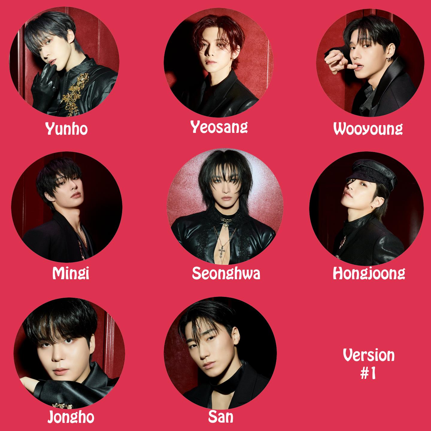 Ateez "GOLDEN HOUR : Part.3 In Your Fantasy Edition" Non-Transparent Fan / Picket / Image Picket / Kpop Bias Picket / Kpop Bias Flag