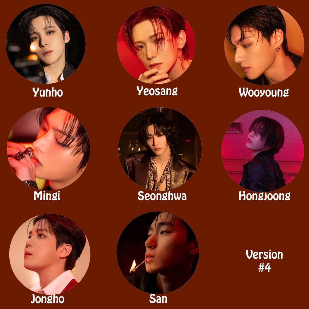 Ateez "GOLDEN HOUR : Part.3 In Your Fantasy Edition" Non-Transparent Fan / Picket / Image Picket / Kpop Bias Picket / Kpop Bias Flag