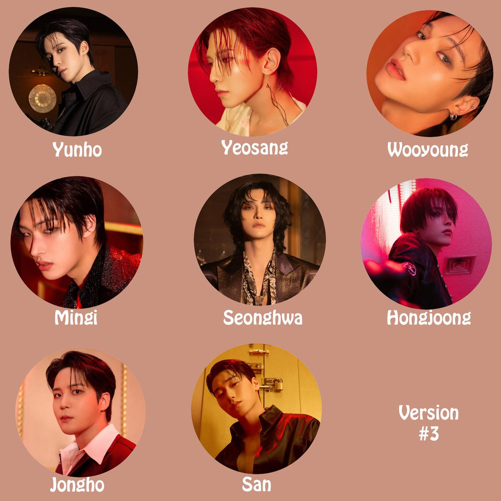 Ateez "GOLDEN HOUR : Part.3 In Your Fantasy Edition" Non-Transparent Fan / Picket / Image Picket / Kpop Bias Picket / Kpop Bias Flag