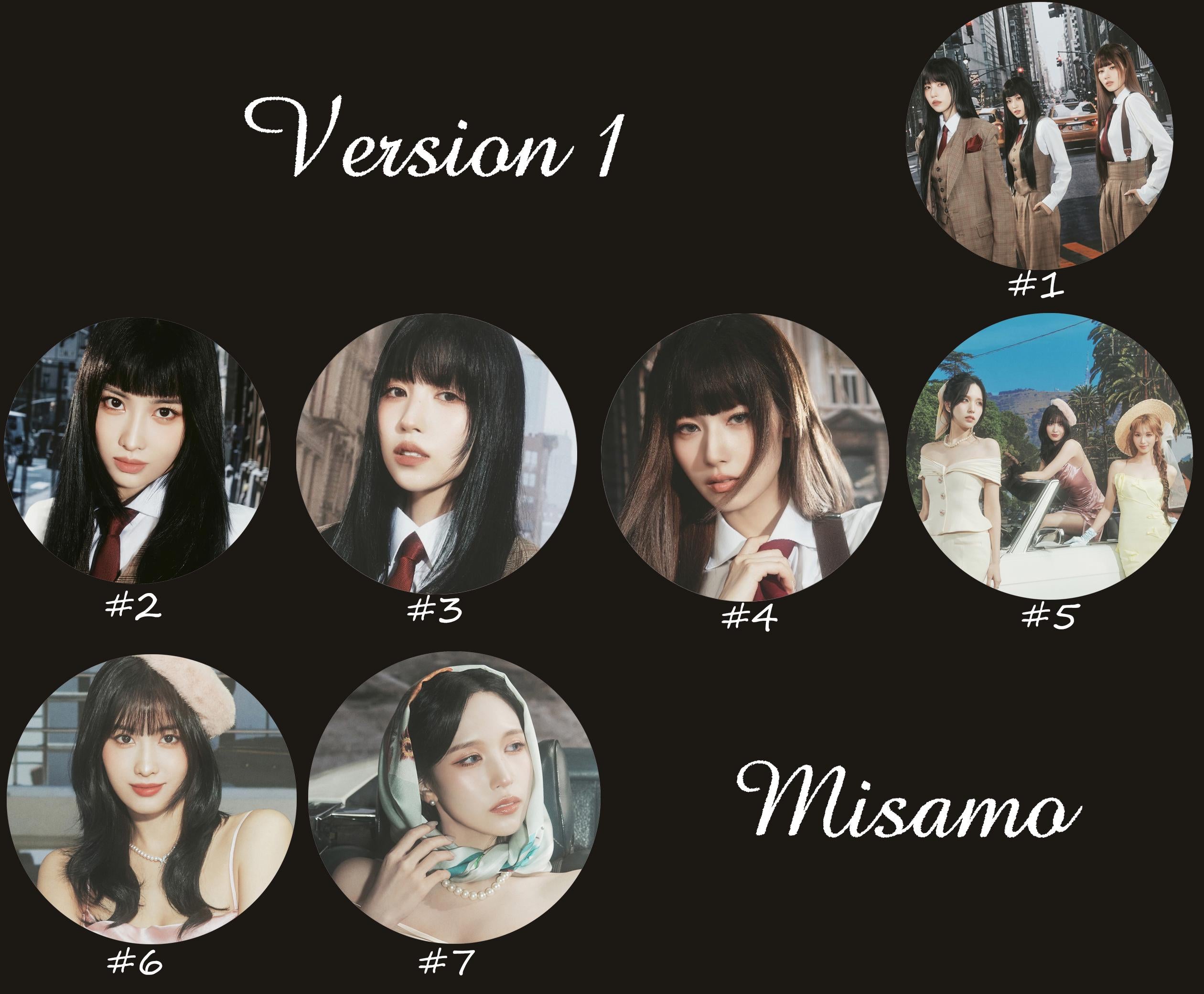 MISAMO Non-Transparent Fan / Picket / Image Picket / Kpop Bias Picket / Kpop Bias Flag / Kpop Name Sign
