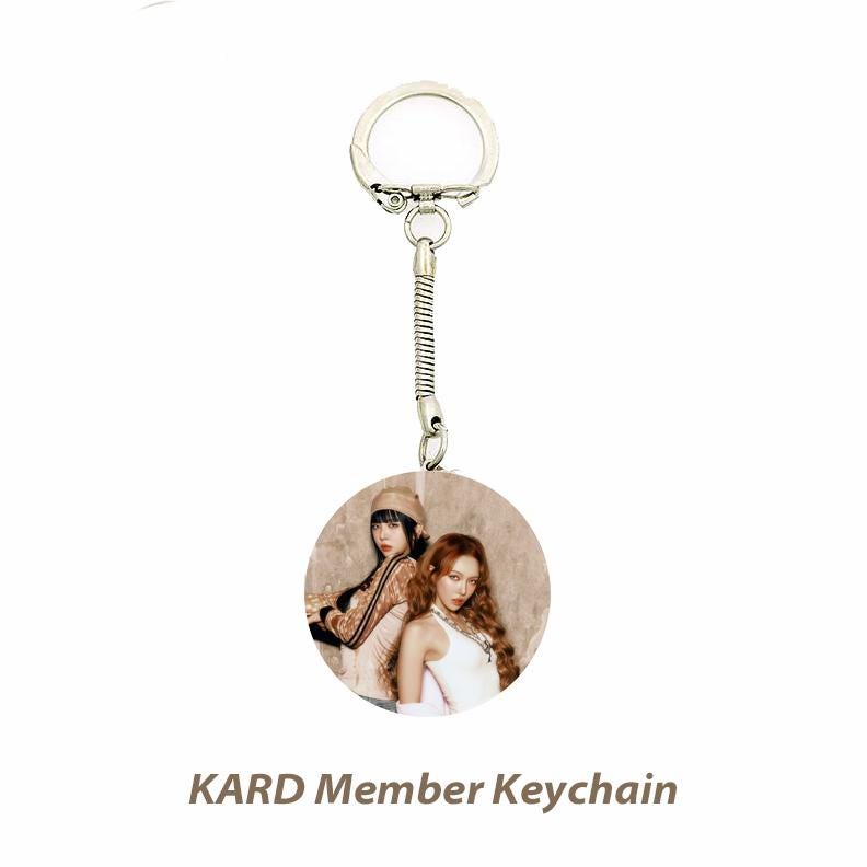 KARD "DRIFT" Member Keychain/ Kpop Bias Keychain / Kpop Merch