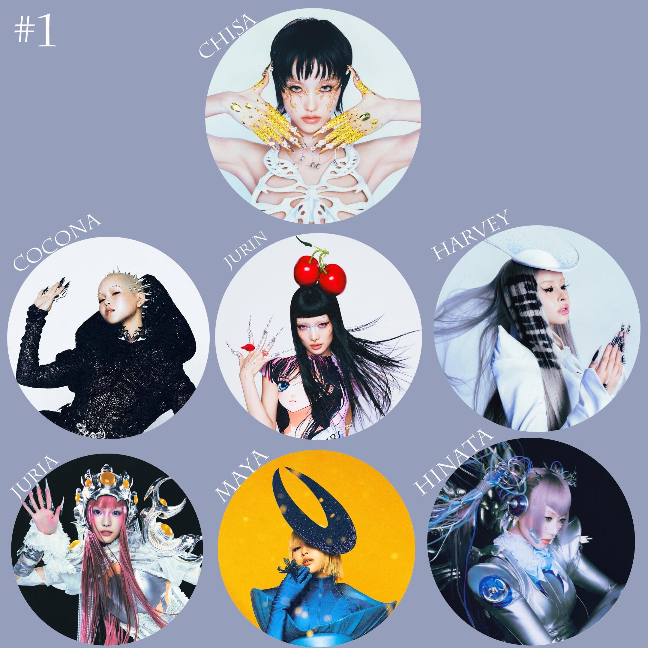 XG "GALA" Pinback Buttons / Kpop Buttons / Kpop Bias Pin