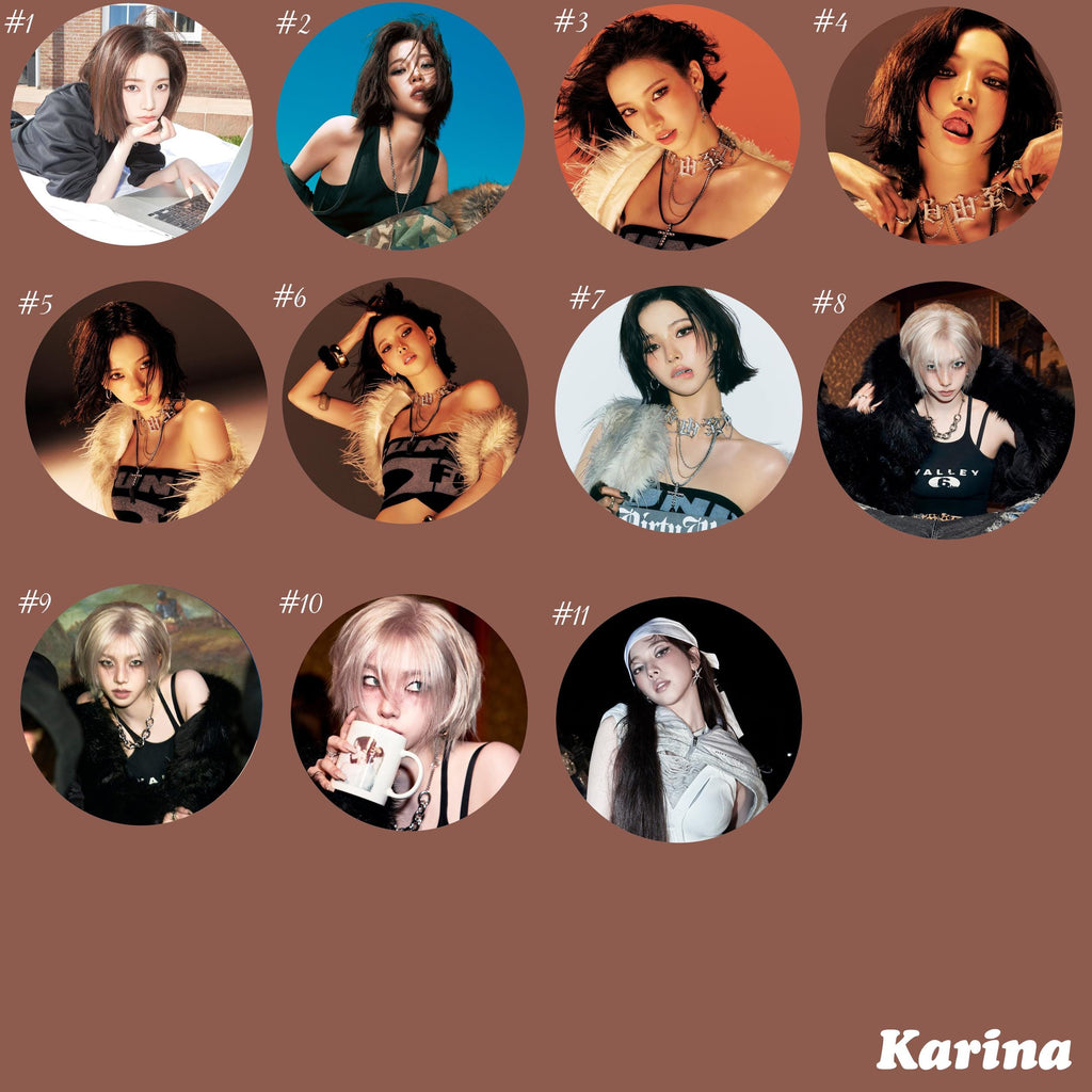 aespa "Dirty Work" Pinback Buttons / Kpop Buttons / Kpop Bias Pin