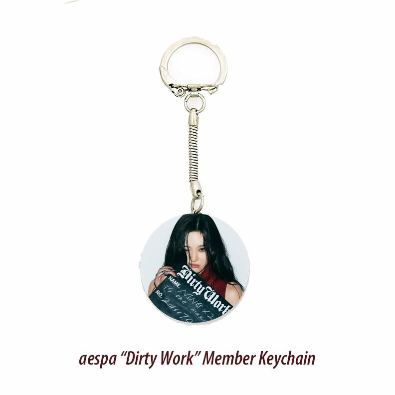 aespa "Dirty Work" Member Keychain/ Kpop Bias Keychain / Kpop Merch