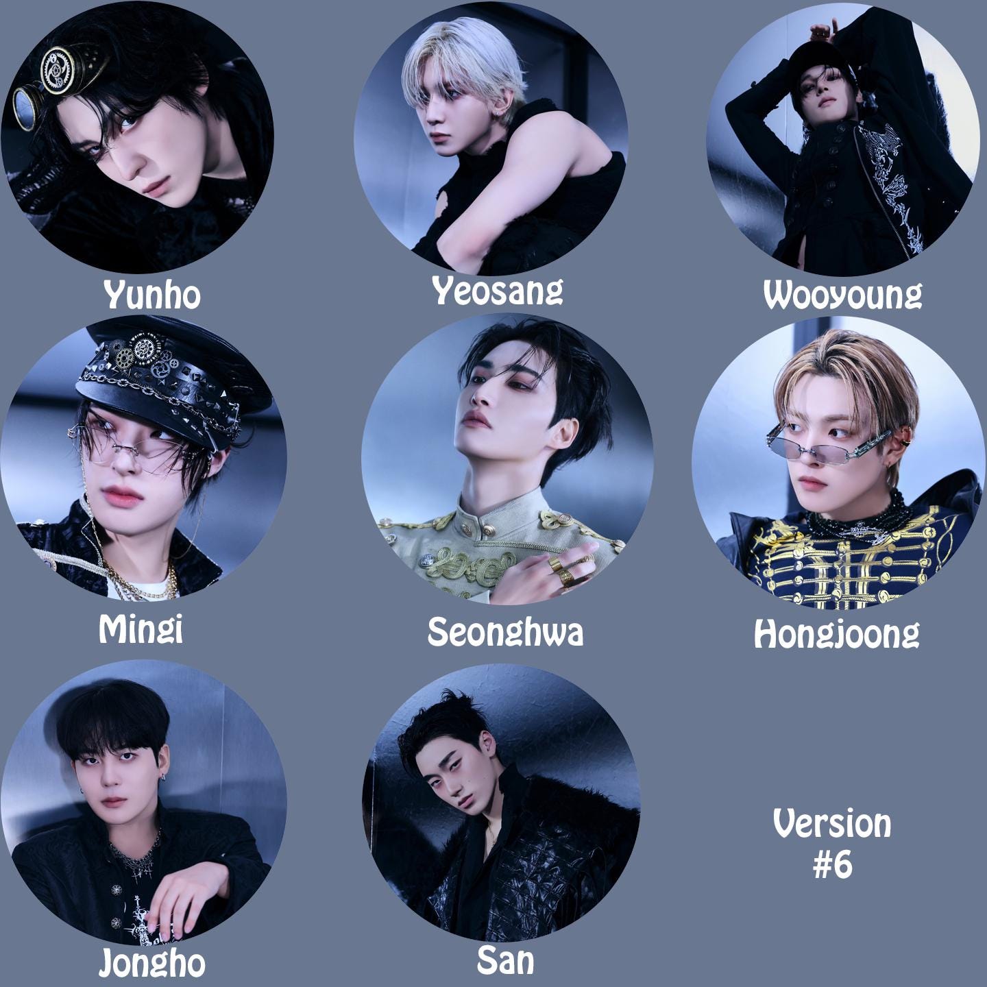 Ateez "GOLDEN HOUR : Part.4" Pinback Buttons / Kpop Buttons / Kpop Bias Pin
