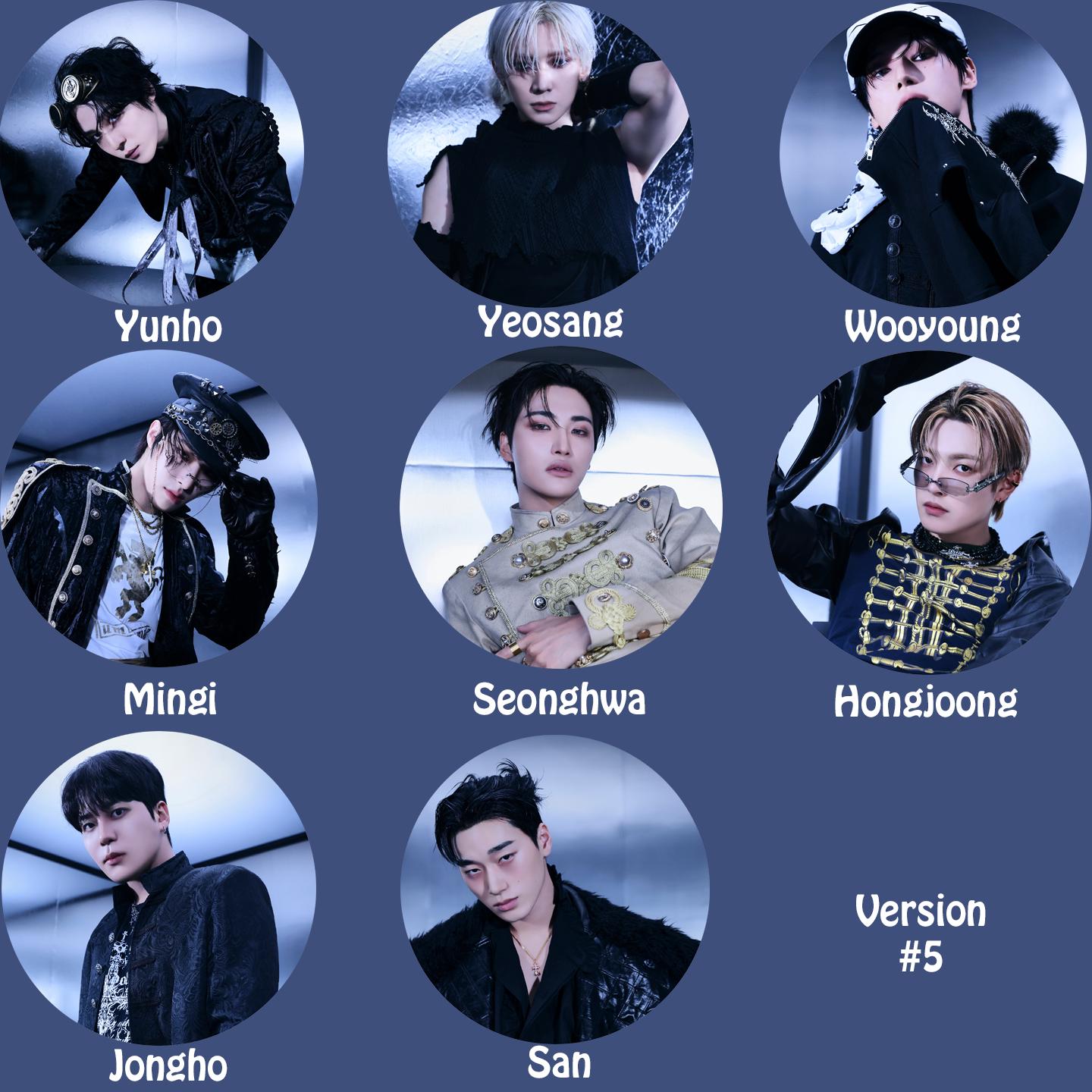 Ateez "GOLDEN HOUR : Part.4" Pinback Buttons / Kpop Buttons / Kpop Bias Pin