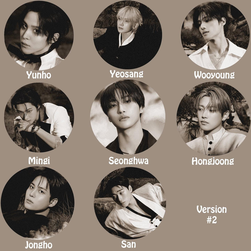 Ateez "GOLDEN HOUR : Part.4" Pinback Buttons / Kpop Buttons / Kpop Bias Pin