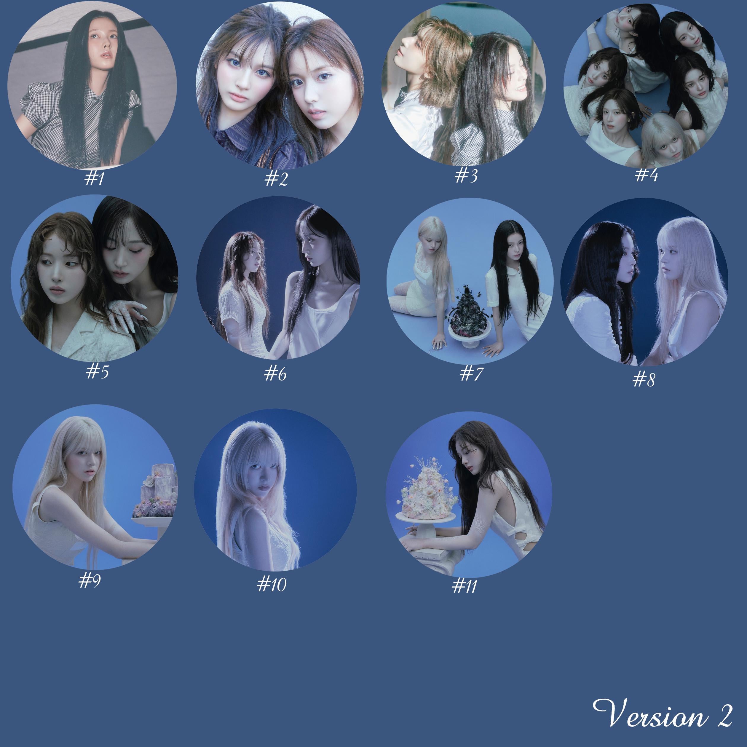 NMIXX "Blue Valentine" Pinback Buttons / Kpop Buttons / Kpop Bias Pin