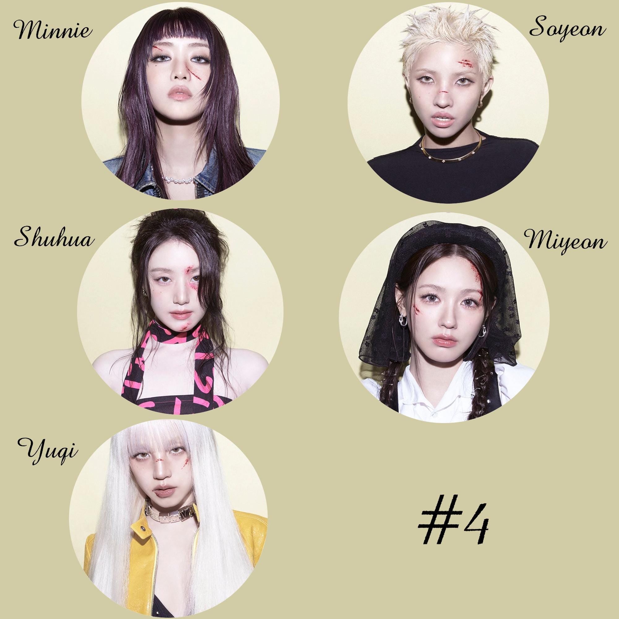 i-dle "We Are" Non-Transparent Fan / Picket / Image Picket