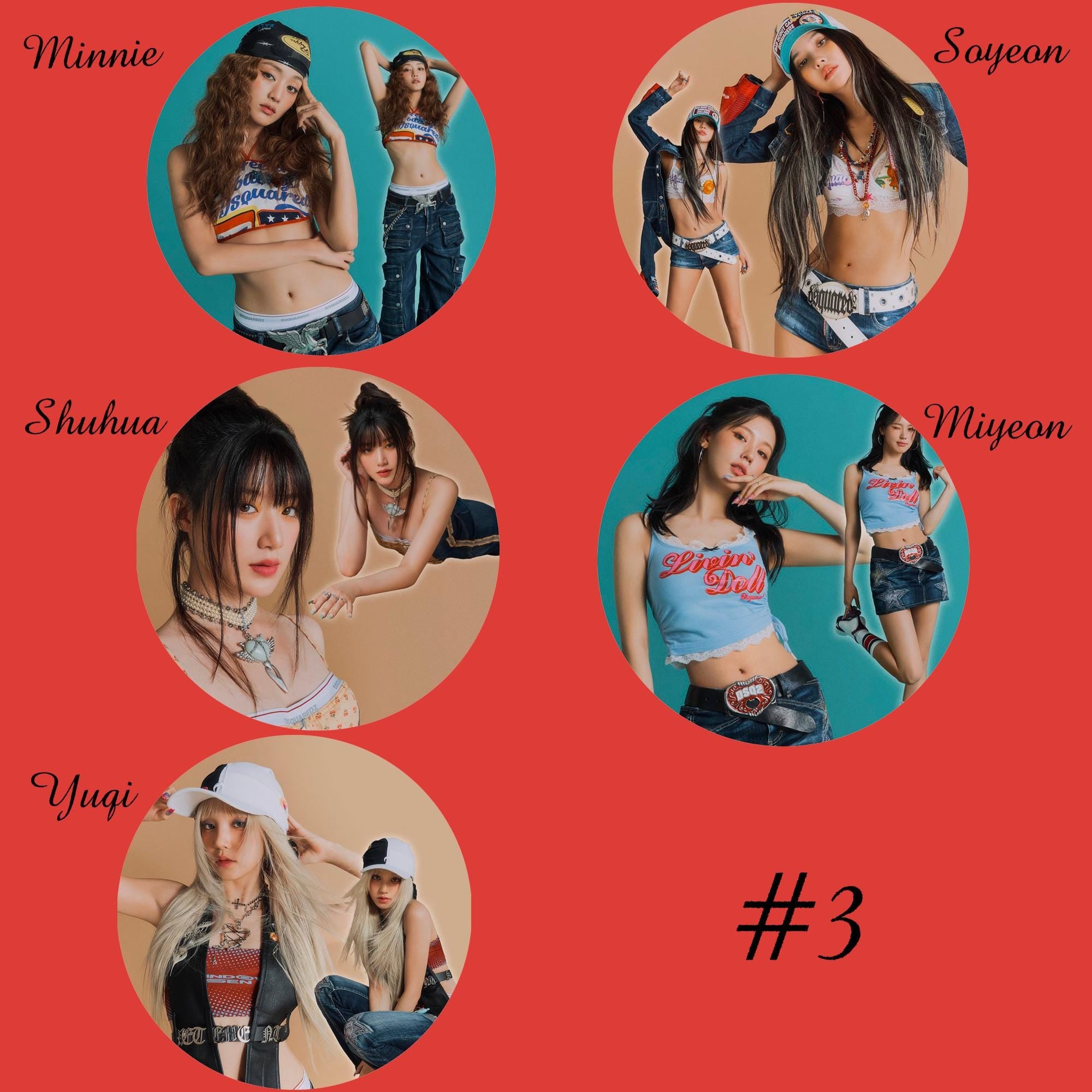 i-dle "I Sway" Non-Transparent Fan / Picket / Image Picket