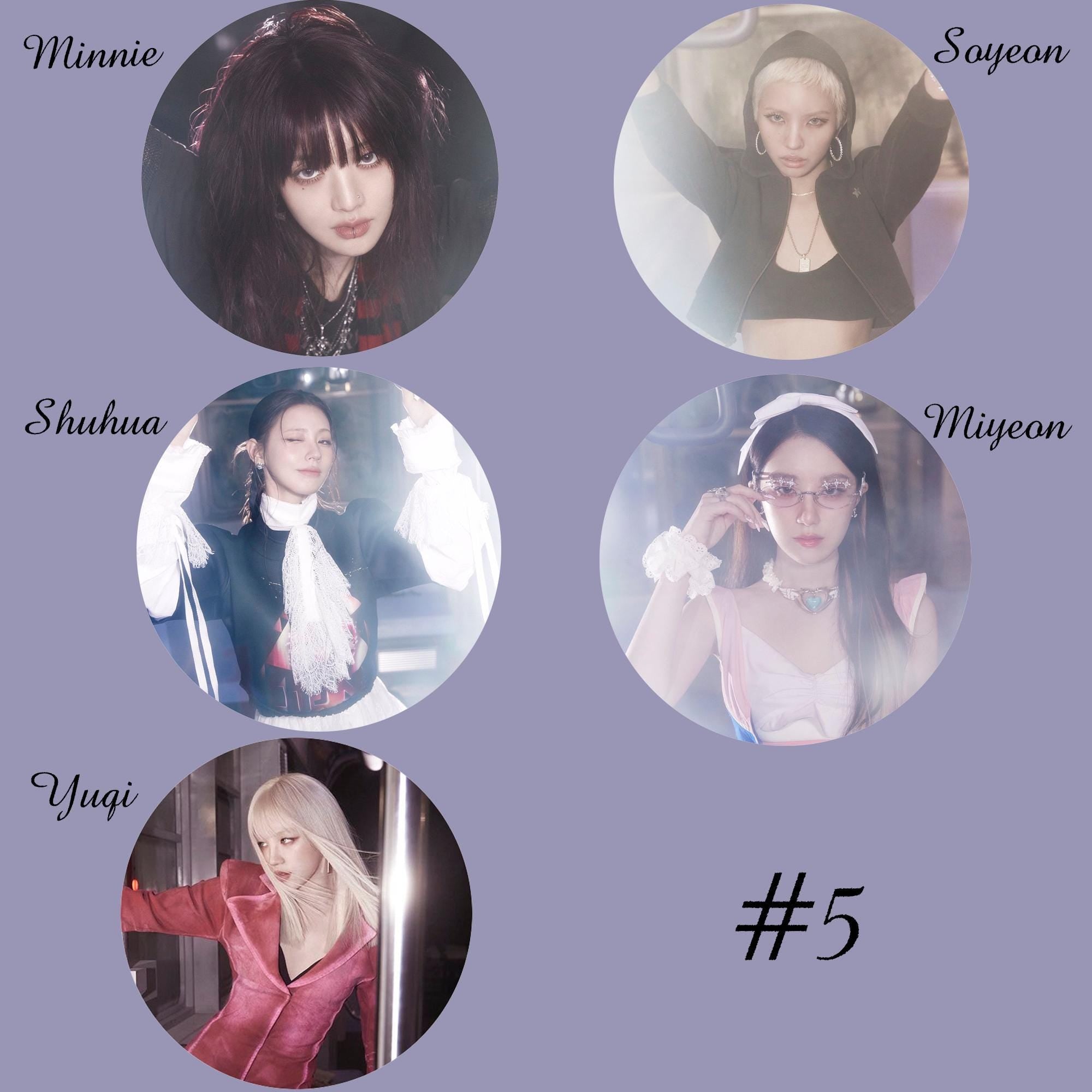 i-dle "We Are" Non-Transparent Fan / Picket / Image Picket