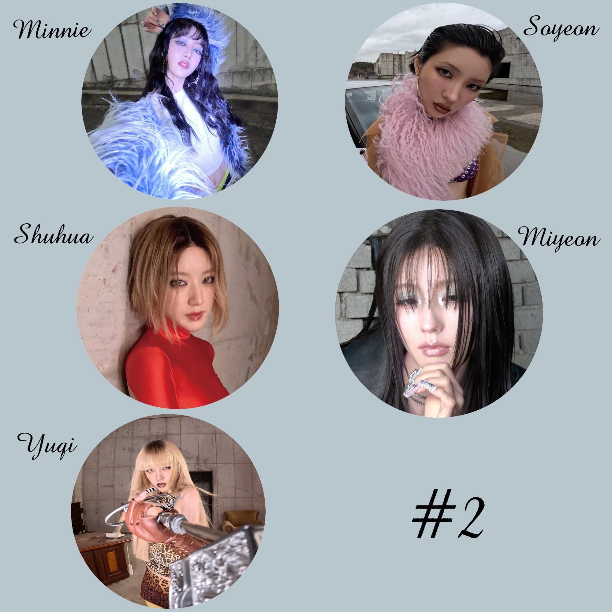 i-dle "We Are" Non-Transparent Fan / Picket / Image Picket