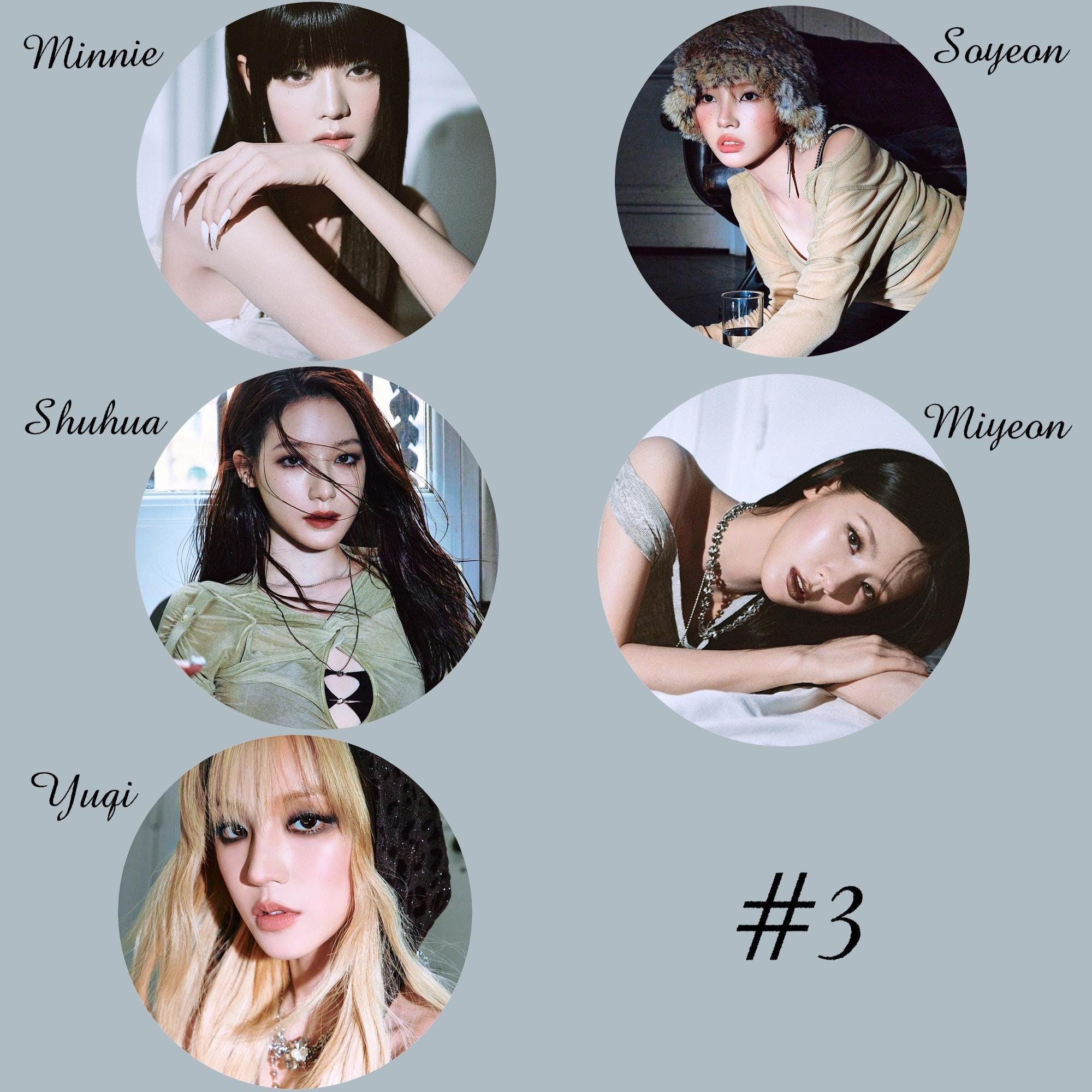 i-dle "We Are" Non-Transparent Fan / Picket / Image Picket