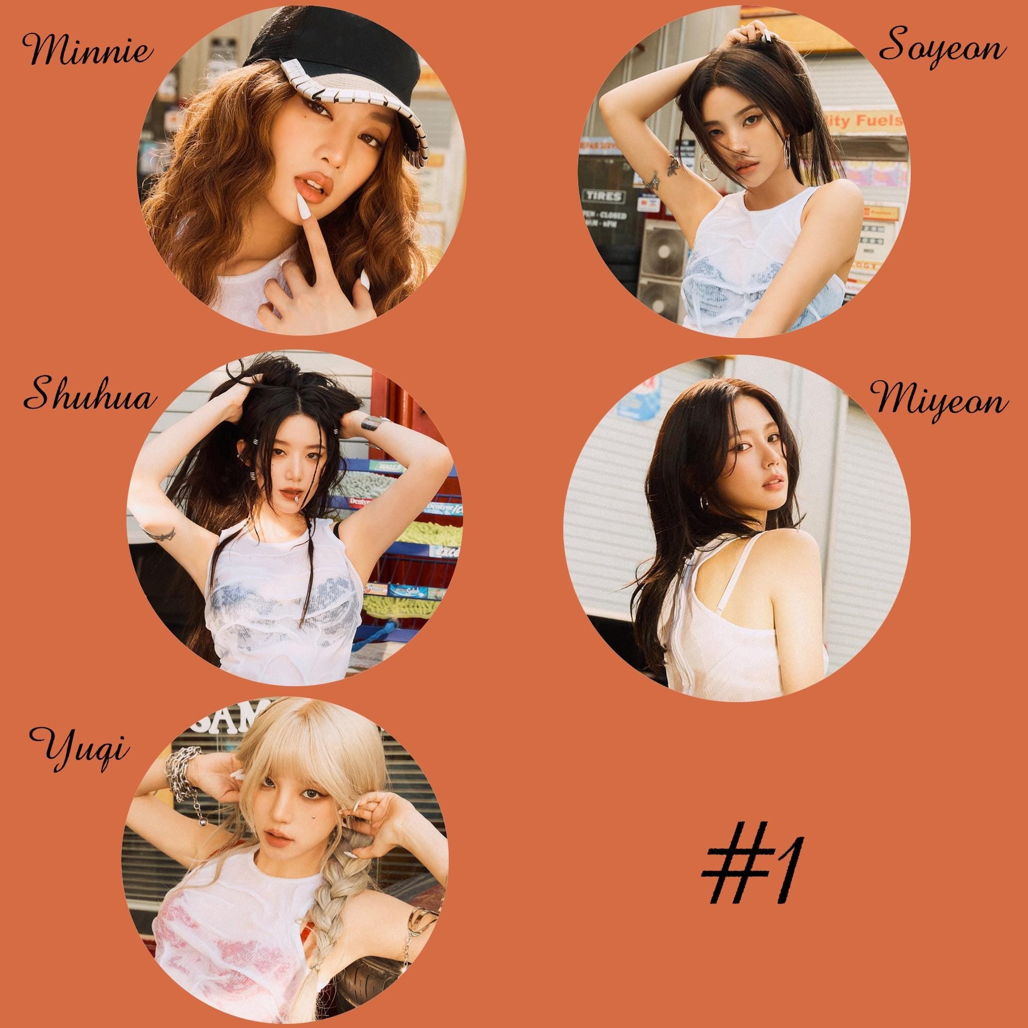 i-dle "I Sway" Non-Transparent Fan / Picket / Image Picket